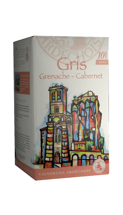 BIB IGP Ardèche Gris 12° 10l - Vins Rouges Harmonieux pour Chaque Occasion - {'count': 2, 'name': 'Cave'}