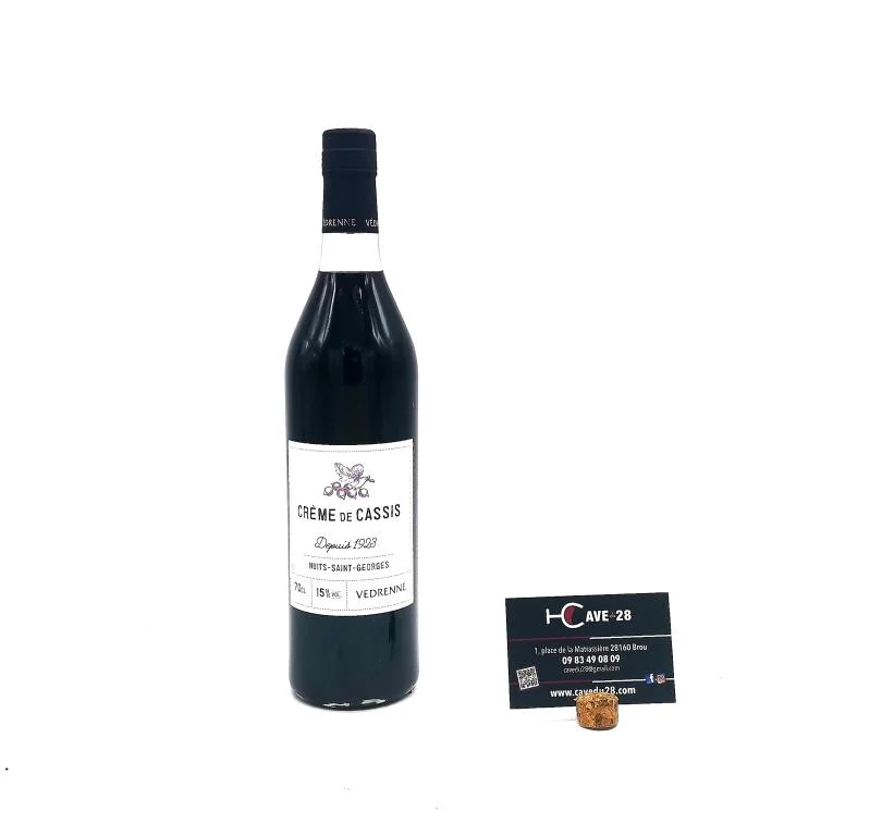 Crème cassis Gamme paysanne Domaine Védrenne Vins Rouges Harmonieux Occasion