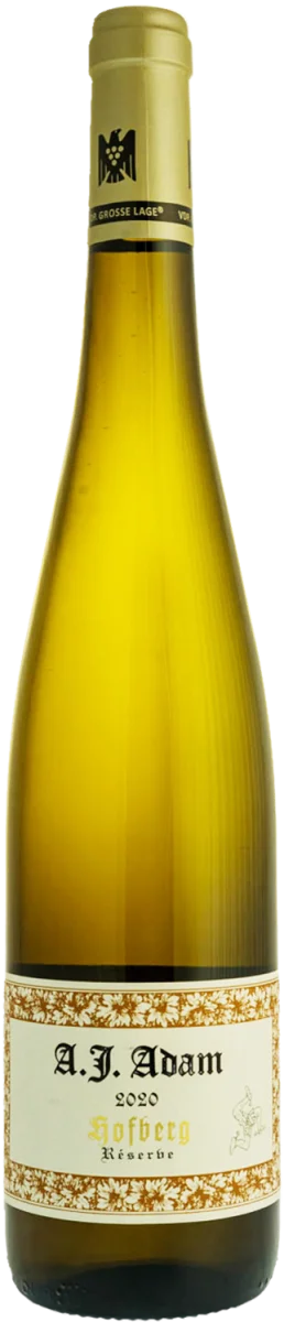 RIESLING HOFBERG RESERVE Matériel GROSSES GEWACHS - Vins Rouges Harmonieux pour Chaque Occasion