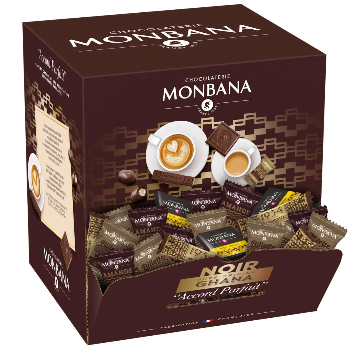 Monbana Accord Parfait Noir Ghana 980g - Vins Rouges Harmonieux pour Chaque Occasion AOC