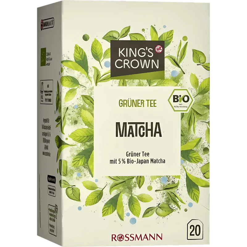Thé Vert Matcha Bio – King’s Crown (20 sachets) - Édition Limitée – L’Art de la Table coeur Française en Promotion !