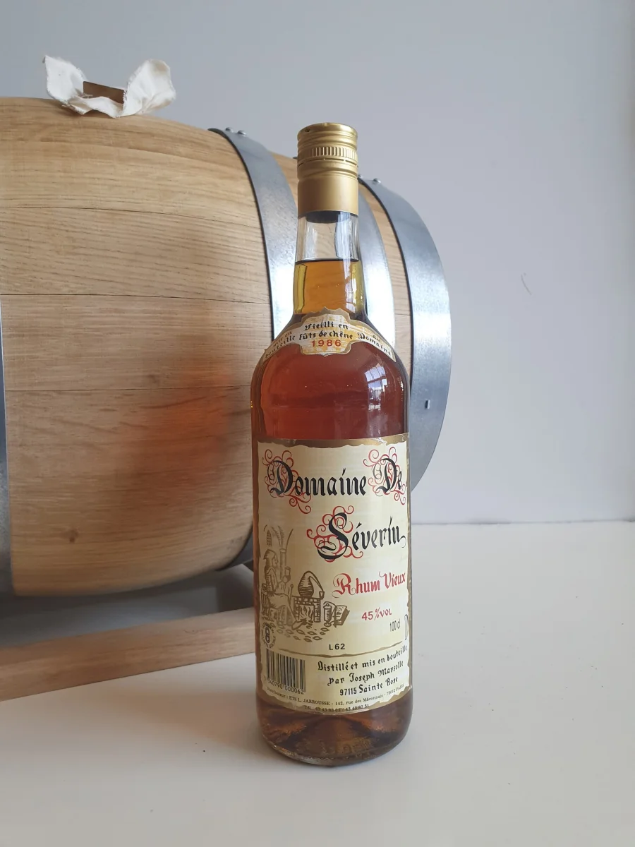 RHUM VIEUX SEVERIN 1 L 45° MILLESIME 1986 - Vins Rouges Harmonieux pour Chaque Occasion - champagne l degré millesime vin occasion