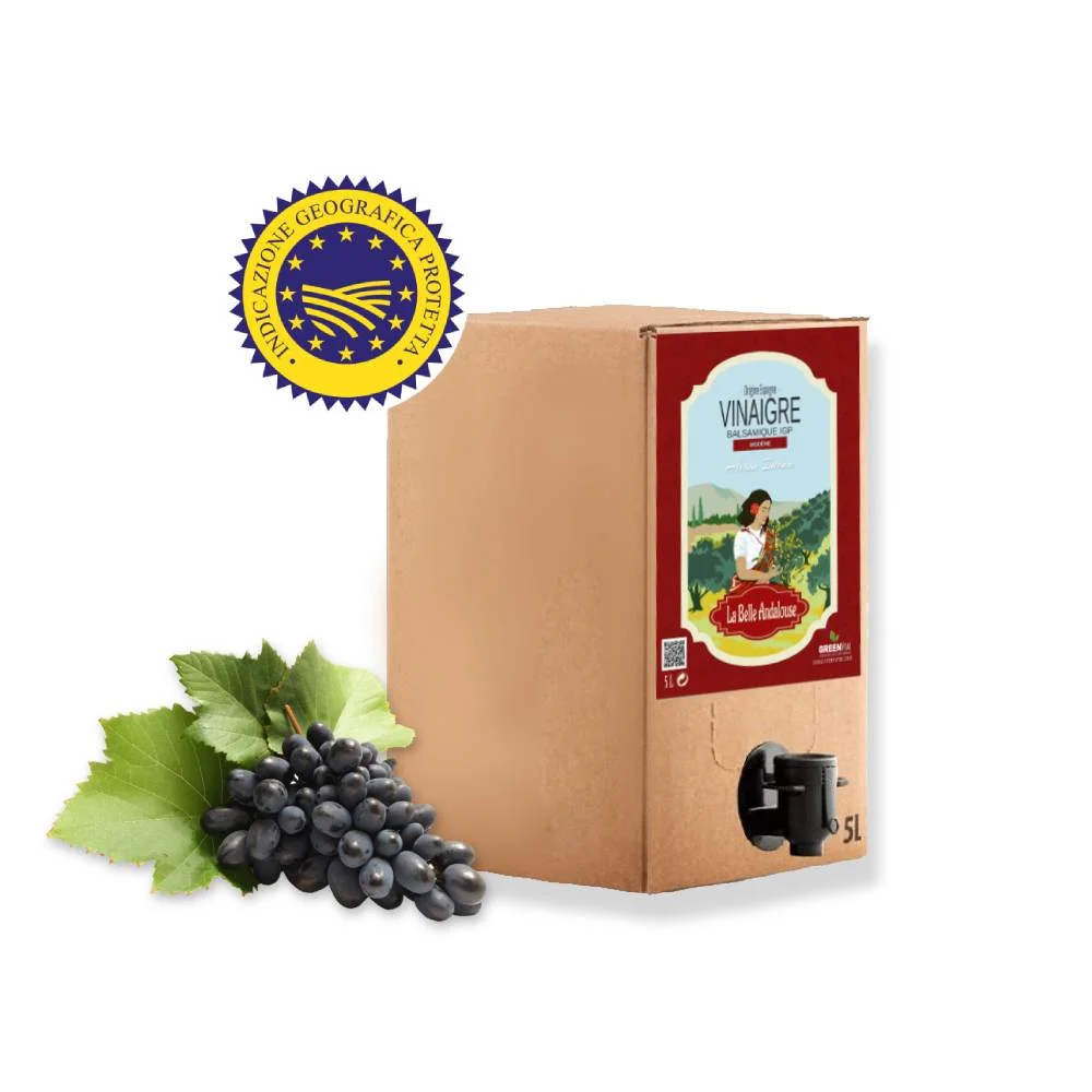 Vinaigre Balsamique de Modène IGP « La Belle Andalouse » en vrac, le BIB de 5l - Édition Limitée – L’Art de la Table Française en Promotion ! 5 litres – LET IT BiB