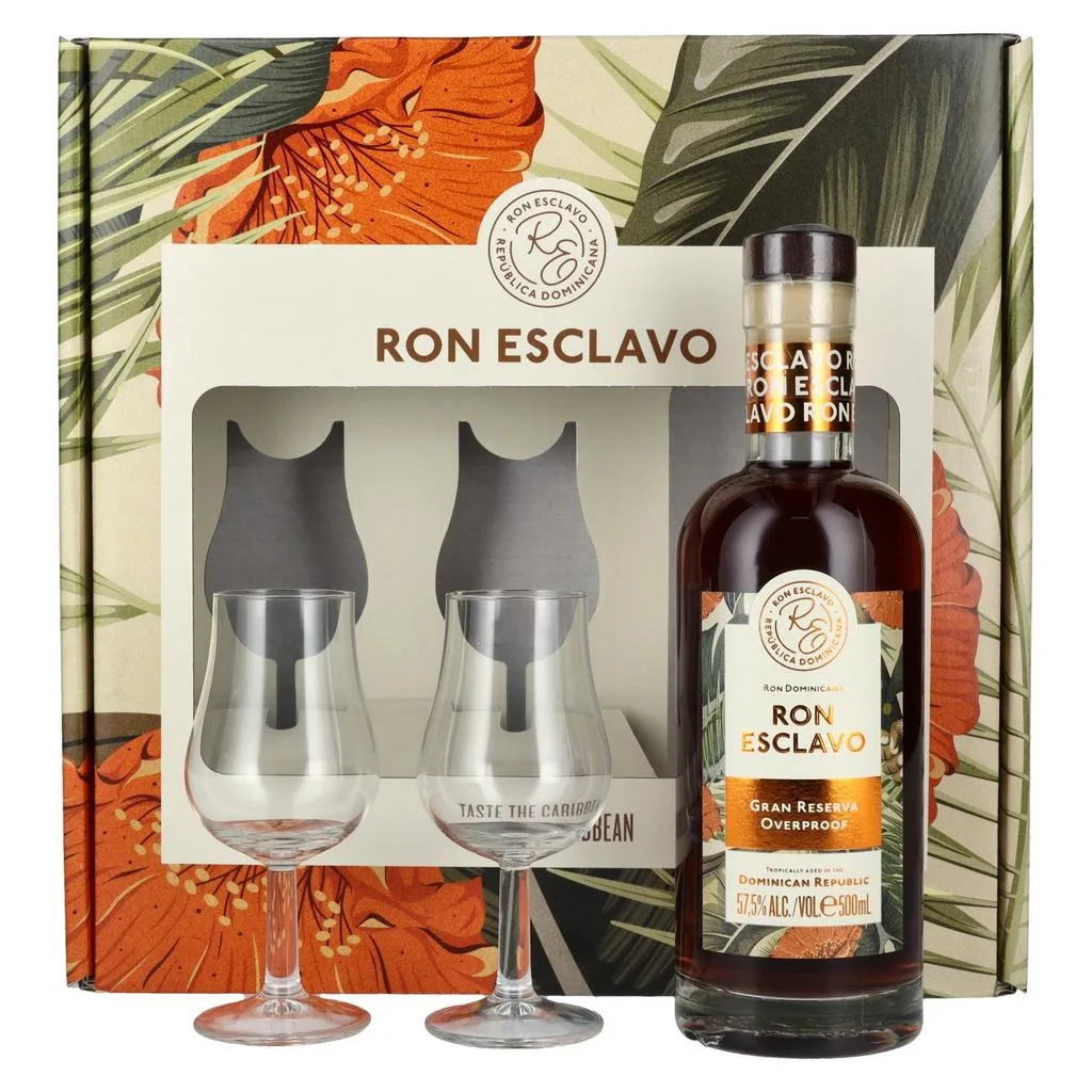 Ron Esclavo Gran Reserva Overproof + 2 Verres - Vins Rouges Harmonieux pour Chaque Occasion - {'count': 1, 'name': 'intimement'}