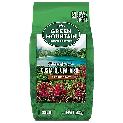 Green Mountain Coffee Costa Rica Paraiso™ Coffee 10 Oz Ground – Kosher Coffee - Saldi Straordinari – Offerte Speciali Disponibili Adesso Roasters