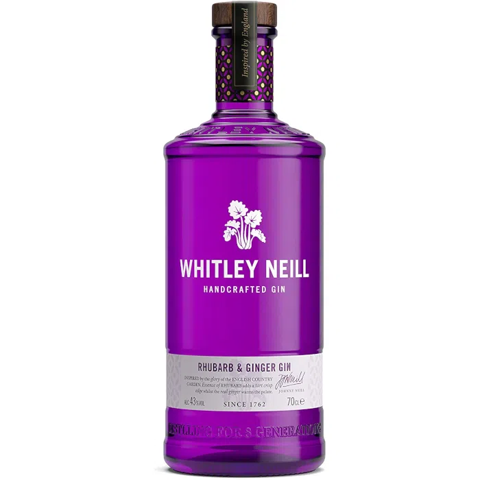 Whitley Neill Rhubarb Ginger Gin 70cL Vins Rouges Harmonieux Occasion