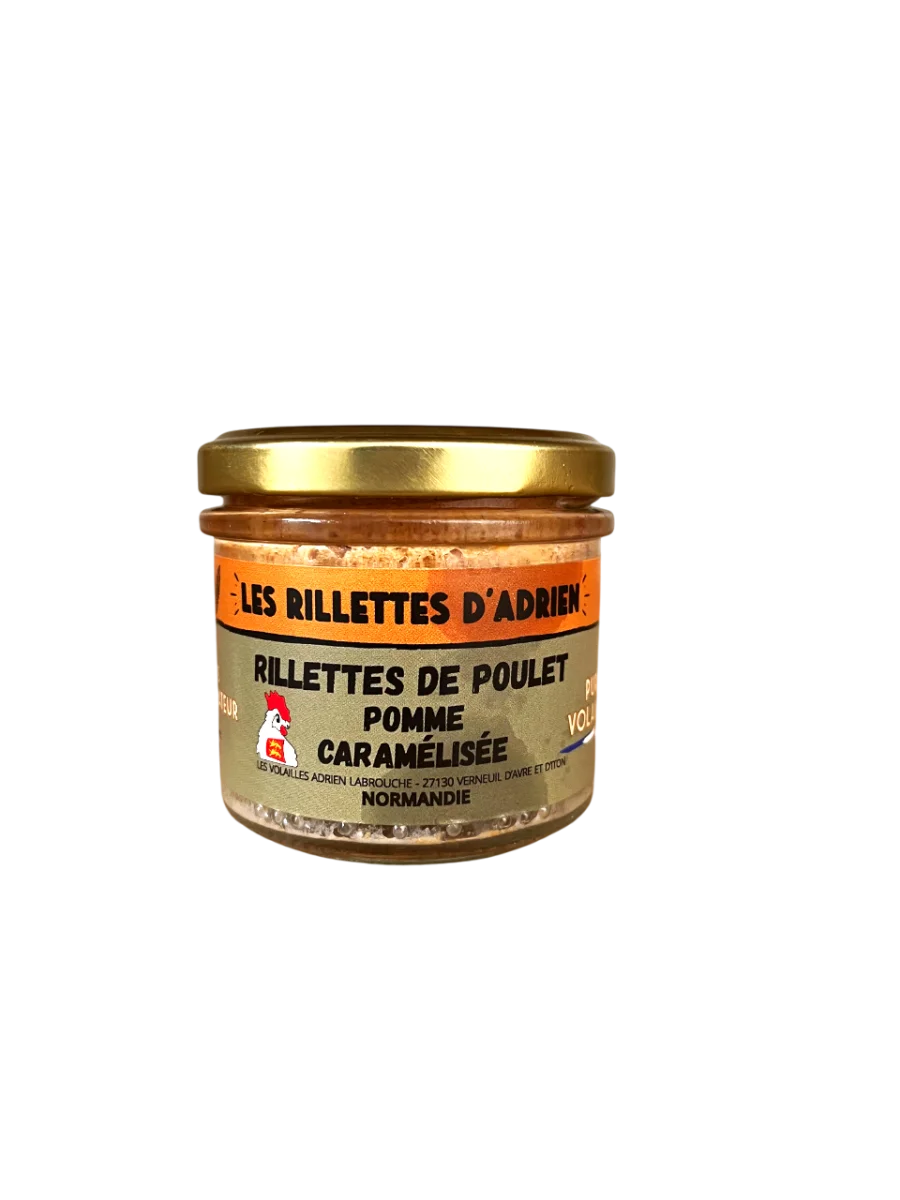 Rillettes de poulet pomme caramélisée 100 gr - Vins Rouges Harmonieux pour Chaque Occasion - {'count': 3, 'name': 'cocotte'}