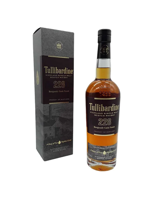 Tullibardine 228 Burgundy Cask Finish 43% - Vins Rouges Harmonieux pour Chaque Occasion - Domaine brunet