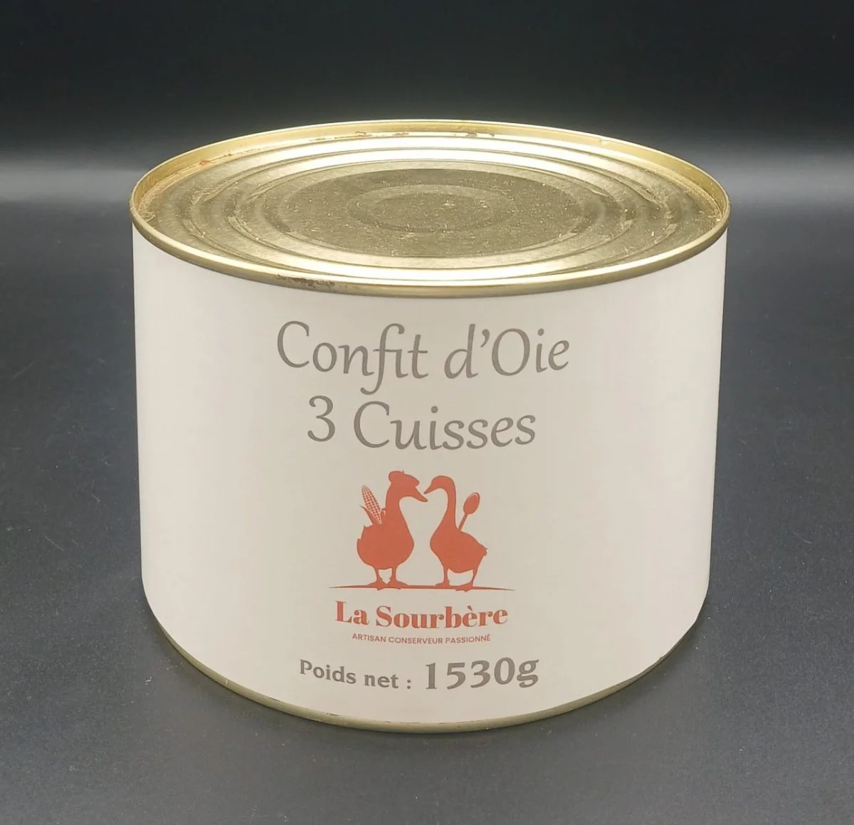 CONFIT D’OIE 3 CUISSES 1530g - Bières Vins Rouges Harmonieux pour Chaque Occasion