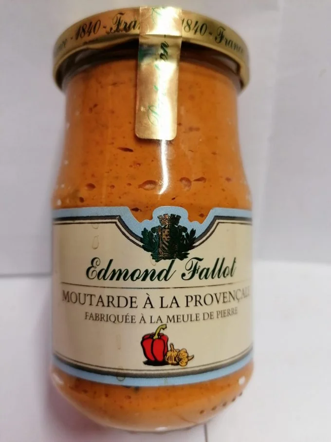 MOUTARDE A LA PROVENCALE 210g net - ​Boulangerie-Pâtisserie | Pain au Levain & Viennoiseries​ Pain à la moutarde à l'ancienne et graines de pavot