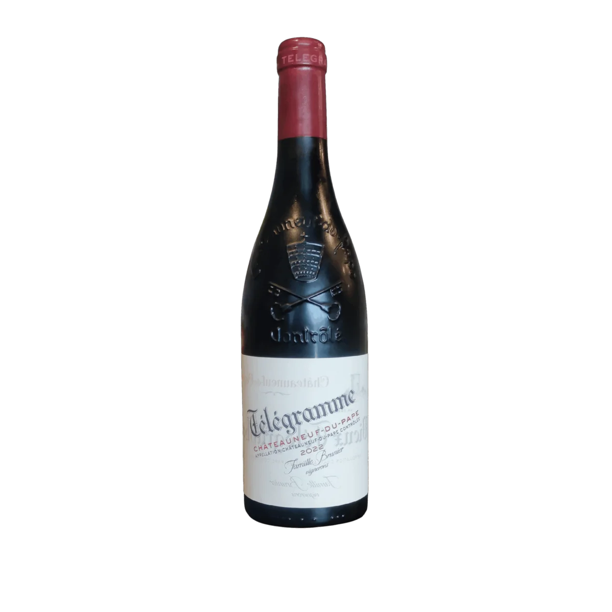 TELEGRAMME CHATEAUNEUF PAPE FAMILLE BRUNIER Vins Rouges Harmonieux Occasion