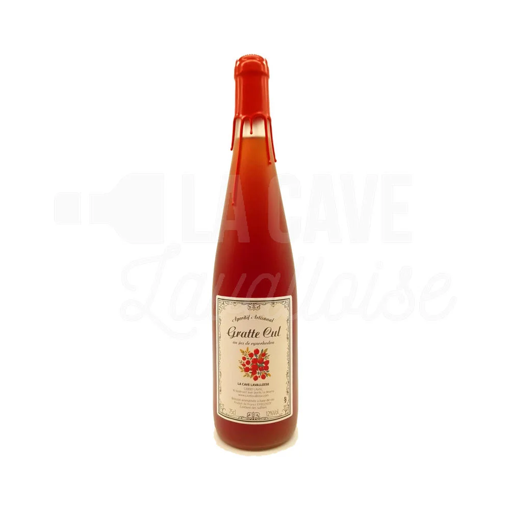 Apéritif Gratte-Cul – Au jus de Cynorhodon 12° – 75cl - Vins Rouges Harmonieux Box pour Chaque Occasion