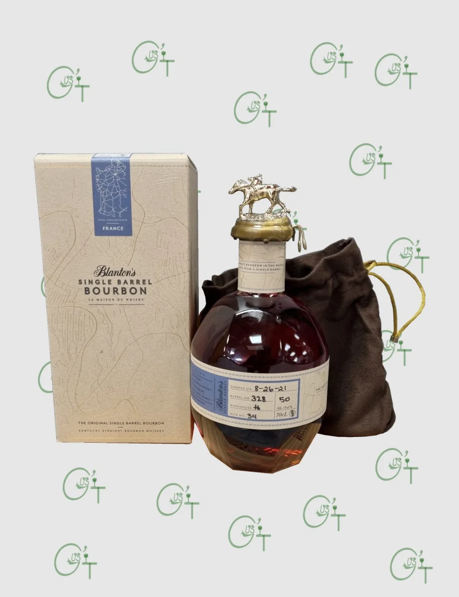 Bourbon Blanton’s Single Barrel #328 de 2021 pour la renversants France - Vins Rouges Harmonieux pour Chaque Occasion