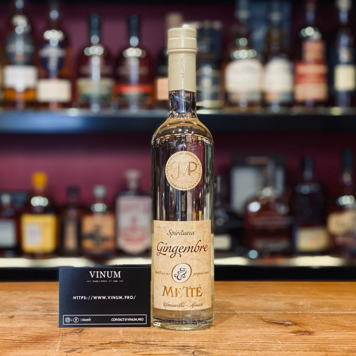 Metté Eau de Vie Gingembre 50cl - Vins Rouges Harmonieux pour Chaque Occasion GINGEMBRE Eau de Vie Paul DEVOILLE 50CL / 43°