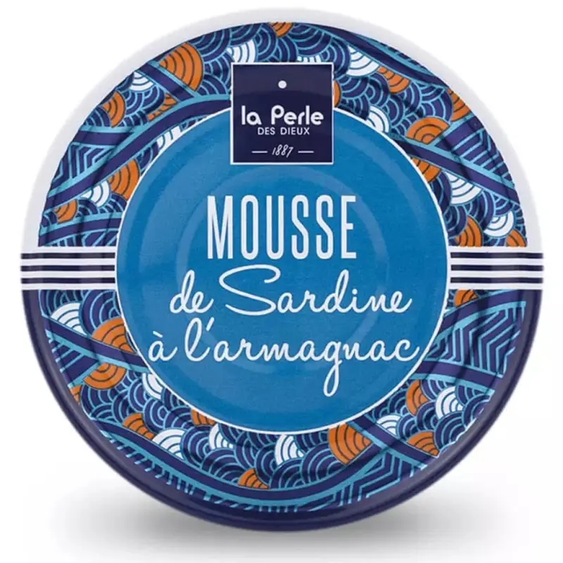 Les Tartinables La Perle Des Dieux – Mousse De Sardine a L ‘ Armagnac 80g - Vins Rouges Harmonieux pour Chaque Occasion Sardines Millésimées 2022 - La Perle des Dieux – Le Coin des Épicuriens