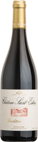 TRADITION CÔTES RHÔNE CHÂTEAU SAINT-ESTEVE D’UCHAUX BIO ROUGE Édition Limitée Art Table Française Promotion