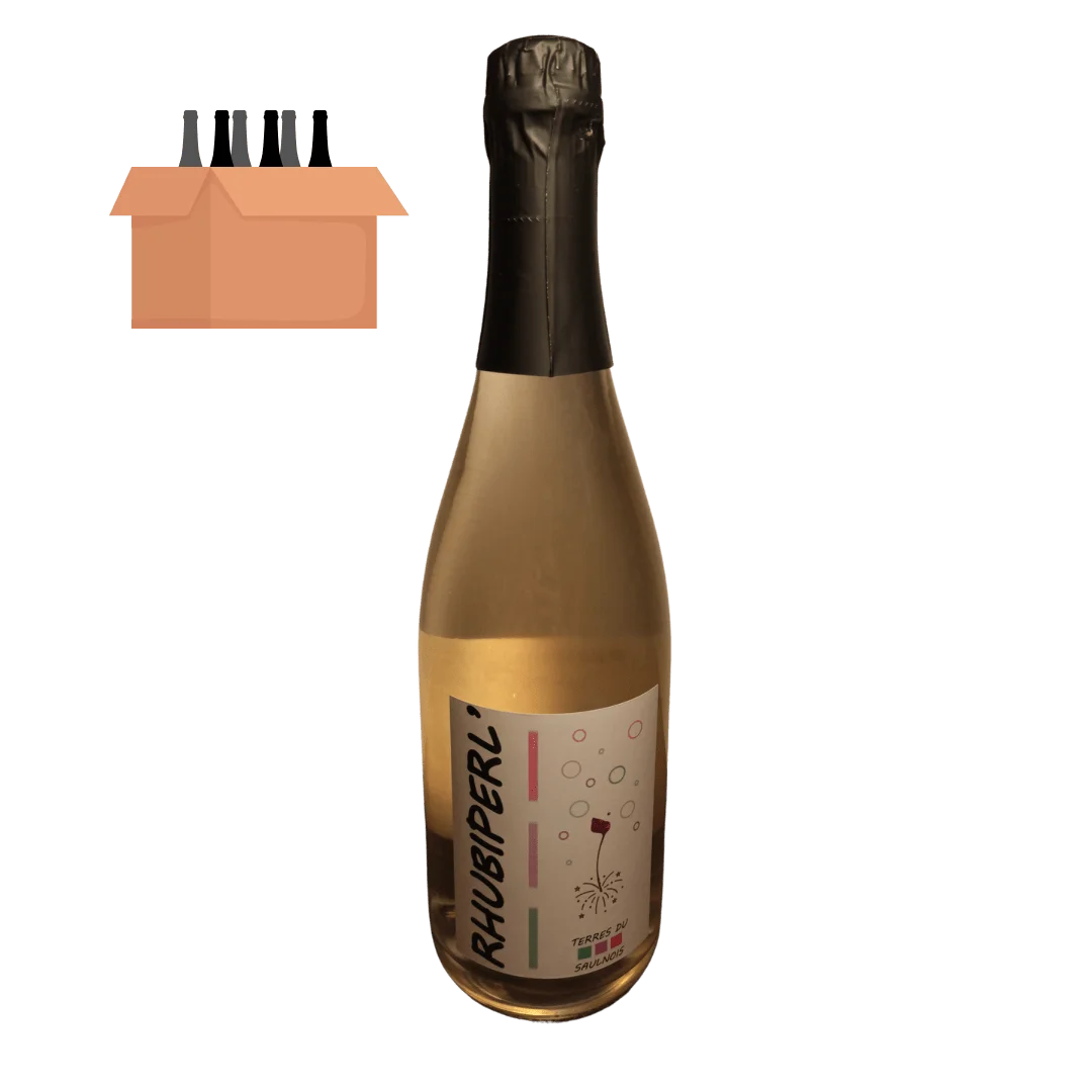 Carton de 6 bouteillesVin iStock de Rhubarbe pétillant RHUBIPERL’ - Vins Rouges Harmonieux pour Chaque Occasion