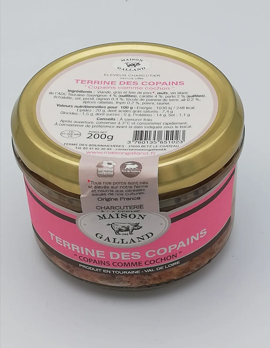 Terrine copains Vins Rouges Harmonieux Occasion