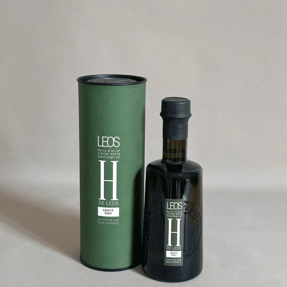 Huile d’Olive Fruité Vert “H” – Domaine de Leos - Jardins Vins Rouges Harmonieux pour Chaque Occasion