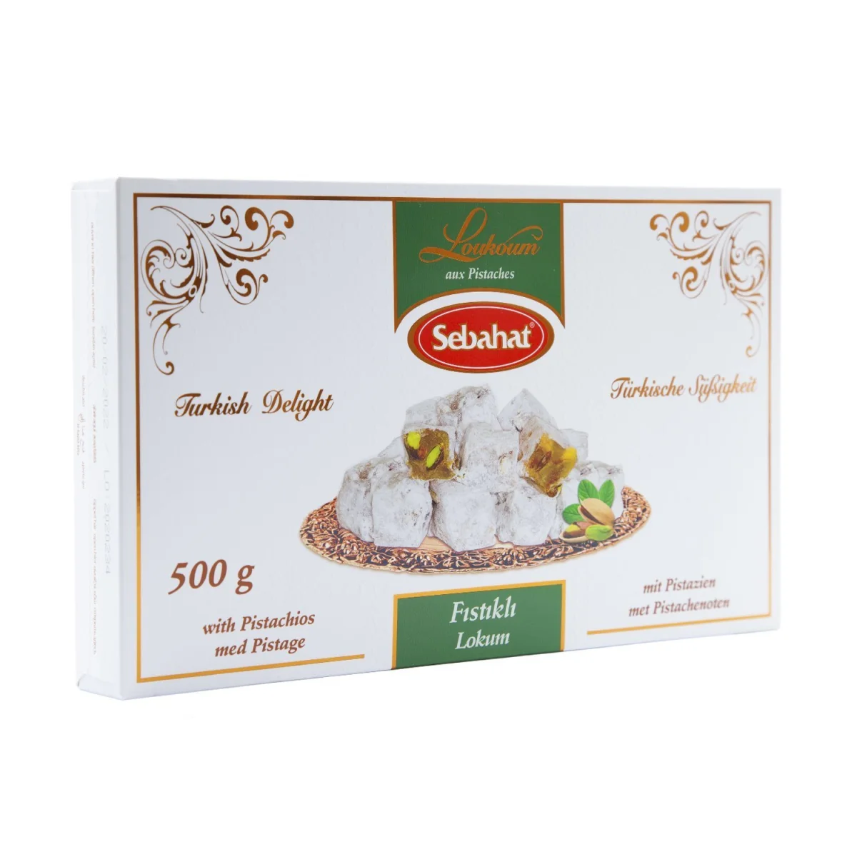 SEBAHAT LOKUM 500GR PISTACHE - ​Boulangerie-Pâtisserie | Pain au Levain & Viennoiseries​ - Halva