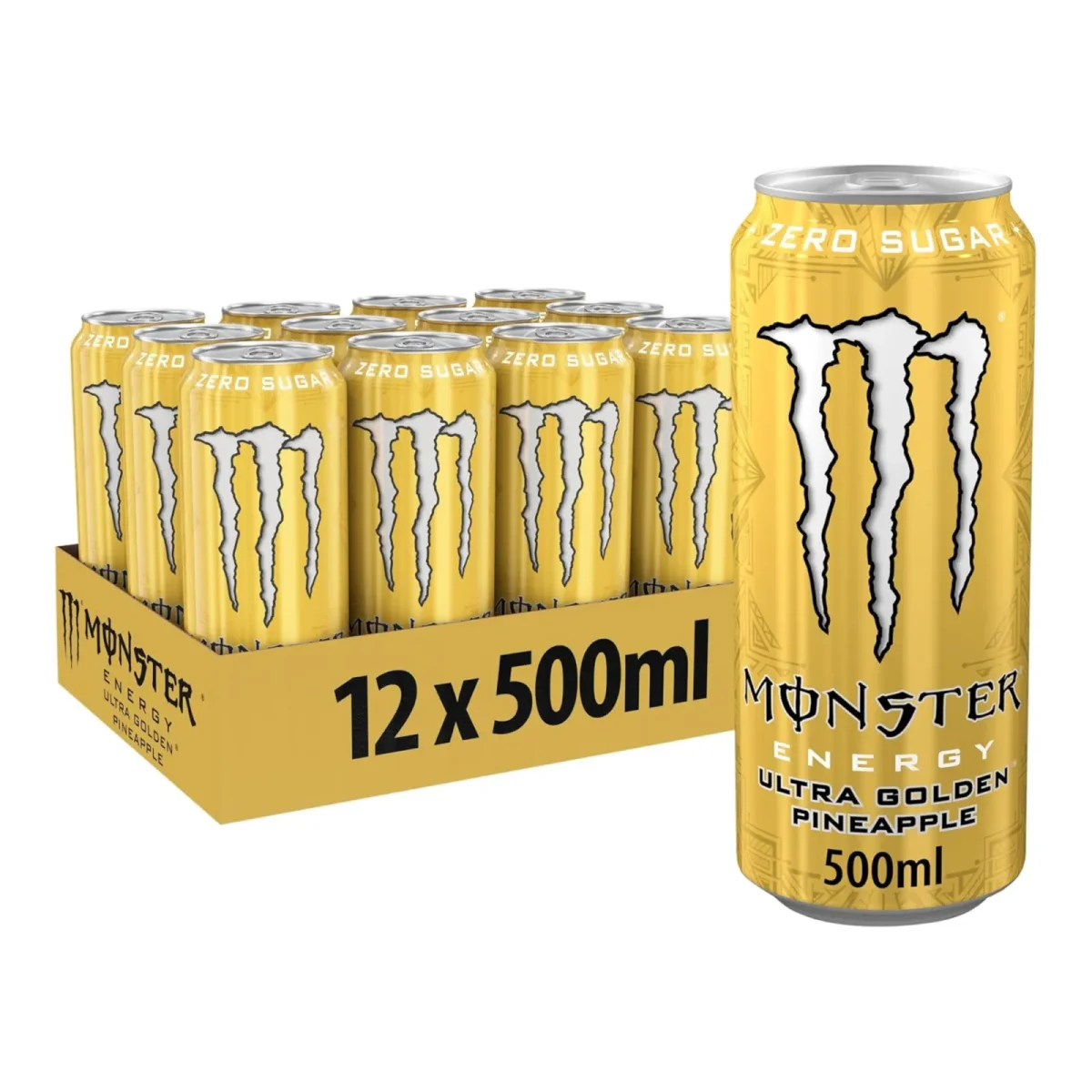 Monster Energy Ultra Gold Blik (12x 500 ml) - Vins Rouges Harmonieux pour Chaque Occasion - sans alcool millilitre vin occasion