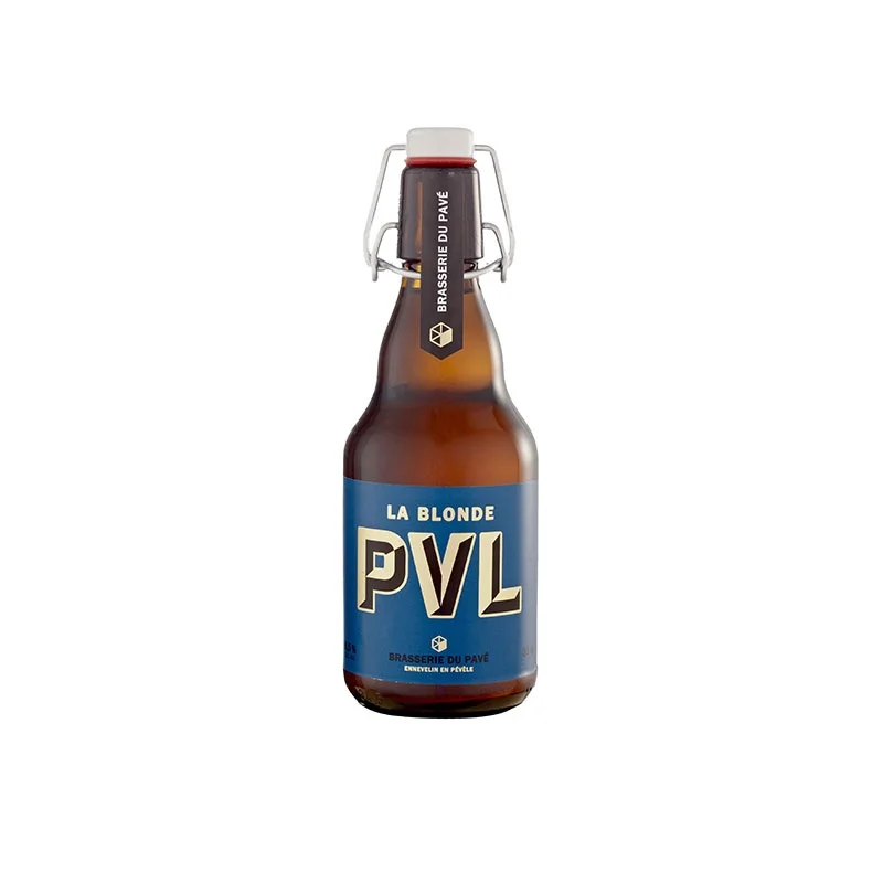 PVL La Blonde 33cl 6,5% - Vins Rouges Harmonieux pour Chaque Occasion PVL LA BLONDE - Brasserie du Pavé - une bière des Flandres