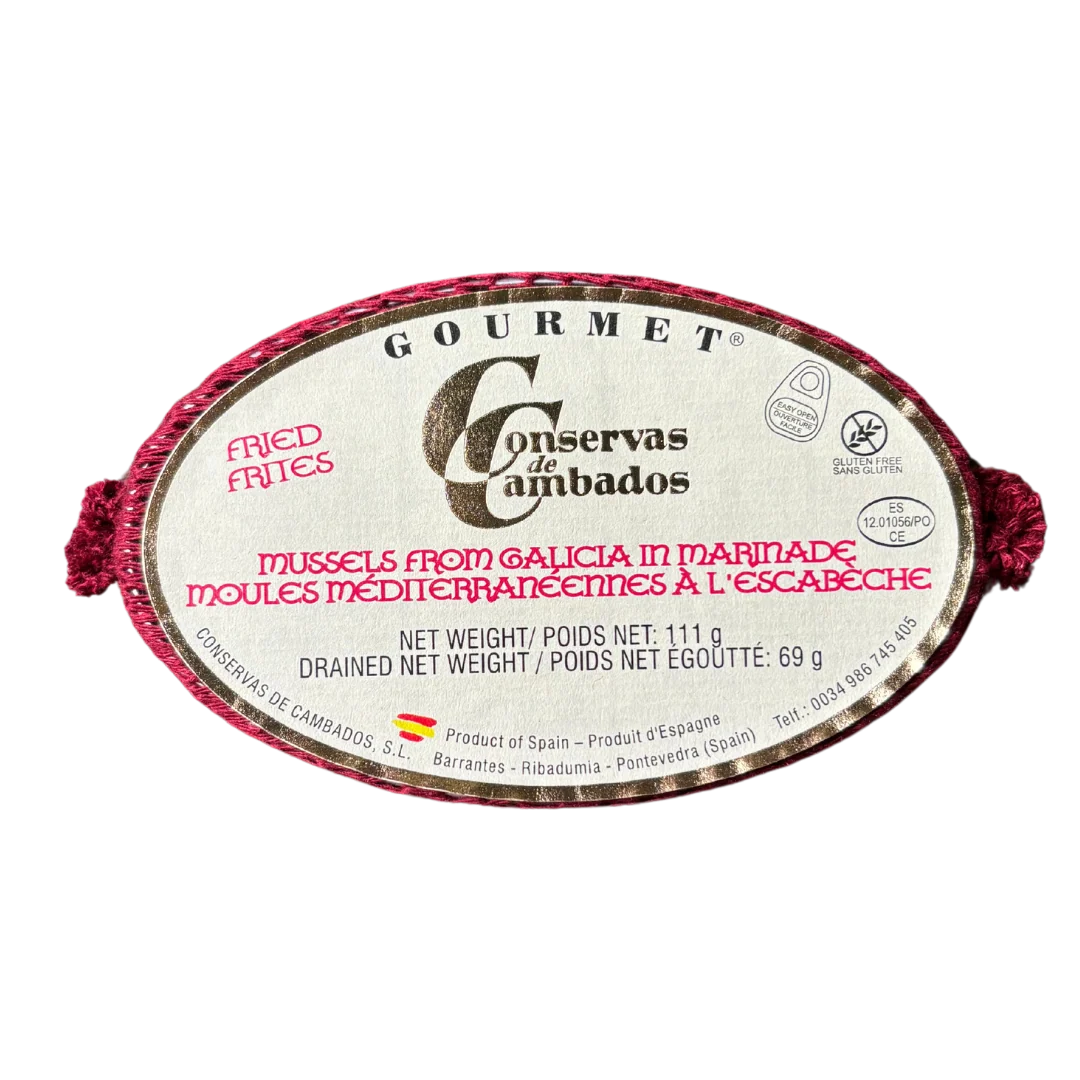 Gourmet Mussels in Marinade "Mejillones en Escabeche". Conservas de Cambados - Saldi Straordinari – Offerte Speciali Disponibili Adesso Casa Santoña Mussels in Pickled Sauce - Casa Santoña