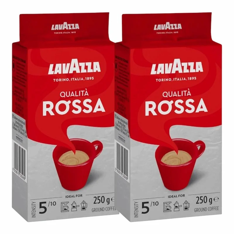 Cafe Lavazza Qualità Rossa – Lot de 2×250g - ​Boulangerie-Pâtisserie | Pain au Levain & Viennoiseries​ - {'count': 3, 'name': 'Aroma'}
