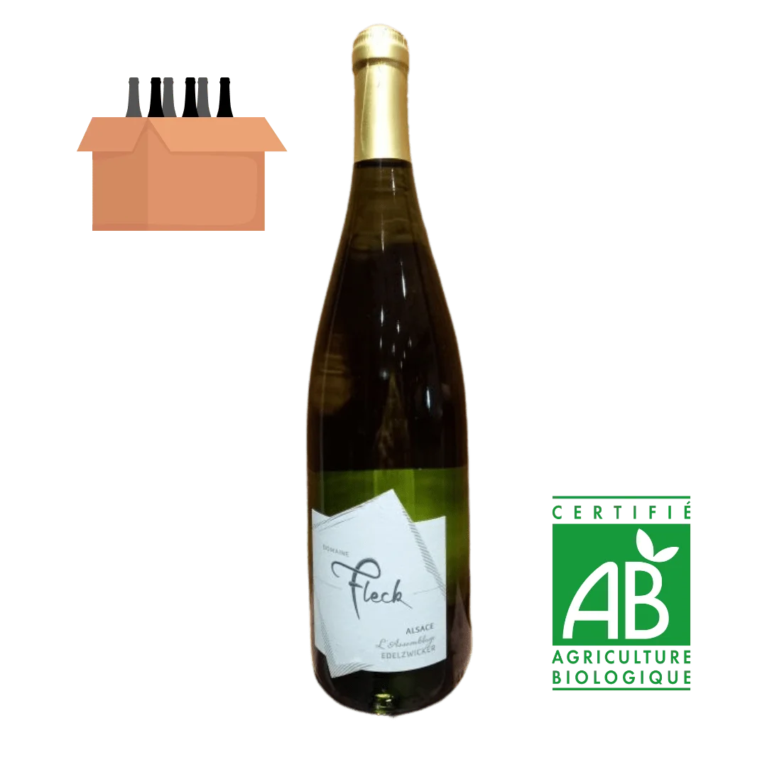 Carton de 6 bouteilles Edelzwicker BIO 2022 « L’Assemblage » - Vins Rouges Harmonieux pour Chaque Occasion - Coffret