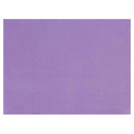 Serviettes Célisoft 40 x 40 cm couleur lavande par 50 - Éclairage de qualité avec frais de Textile port offerts